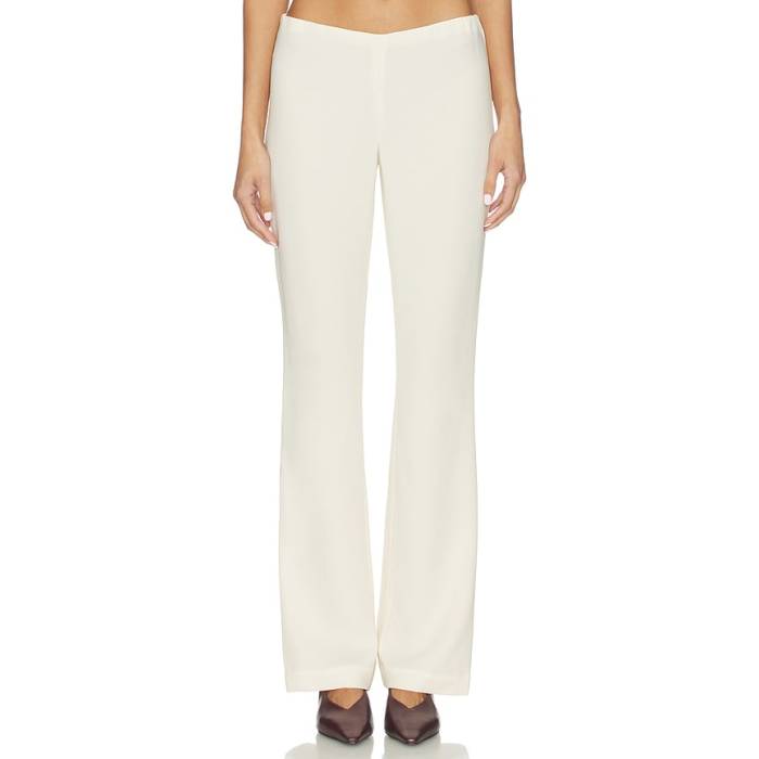 Eaves 【 X Coco Auda Polished Crepe Pant Women Ivory 】 縮緬 ズボン下 レディース 象牙色