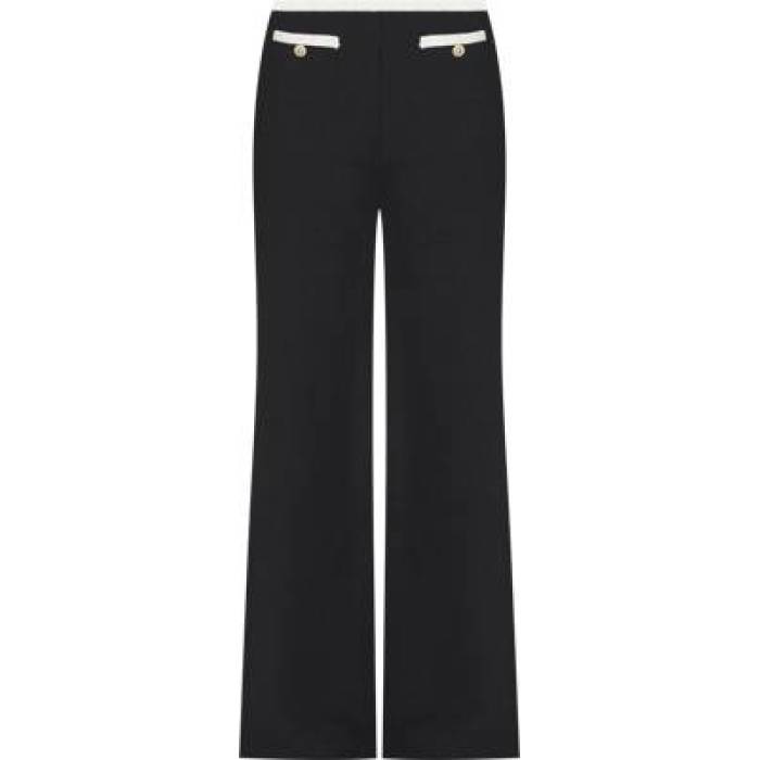 アマンダアプリチャード Amanda Uprichard 【 X Revolve Windsor Pant Women Black \u0026Amp; Ivory 】 ズボン下 レディース 黒いこと 黒いこと 象牙色