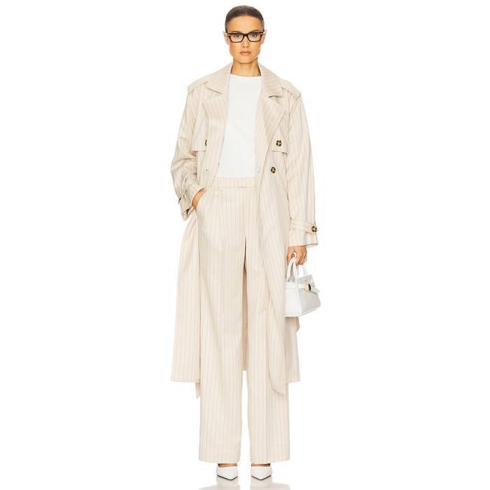 Favorite Daughter 【 The Charles Trench Women Warm Sand Pinstripe 】 レディース ウォーム 砂色・サンド｜スニケス