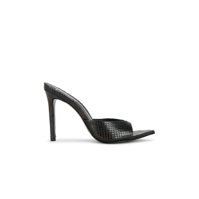 Black Suede Studio 【 Brea Mule Women Brown Printed Snake 】 レディース 赤銅色 赤銅色
