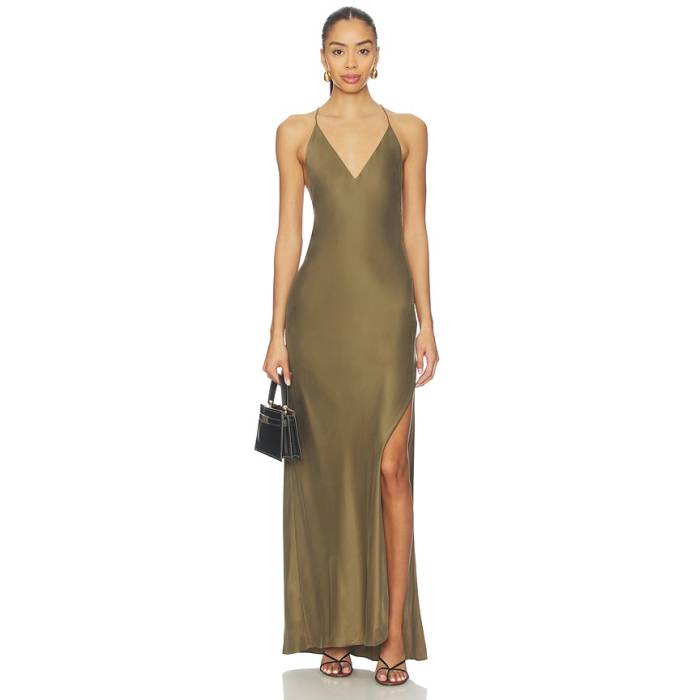Eaves 【 Lydia Silk Maxi Dress Women Capers 】 お召しもの レディース
