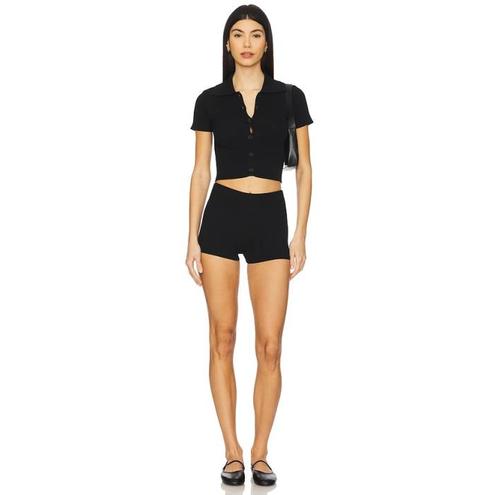 Superdown 【 Delta Short Set Women Black 】 レディース 黒いこと 黒いこと