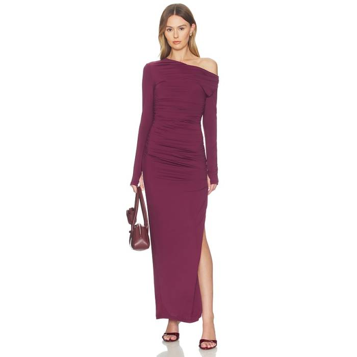 Nakedvice 【 The Amanda Dress Women Plum 】 お召しもの レディース レディースファッション-ドレス