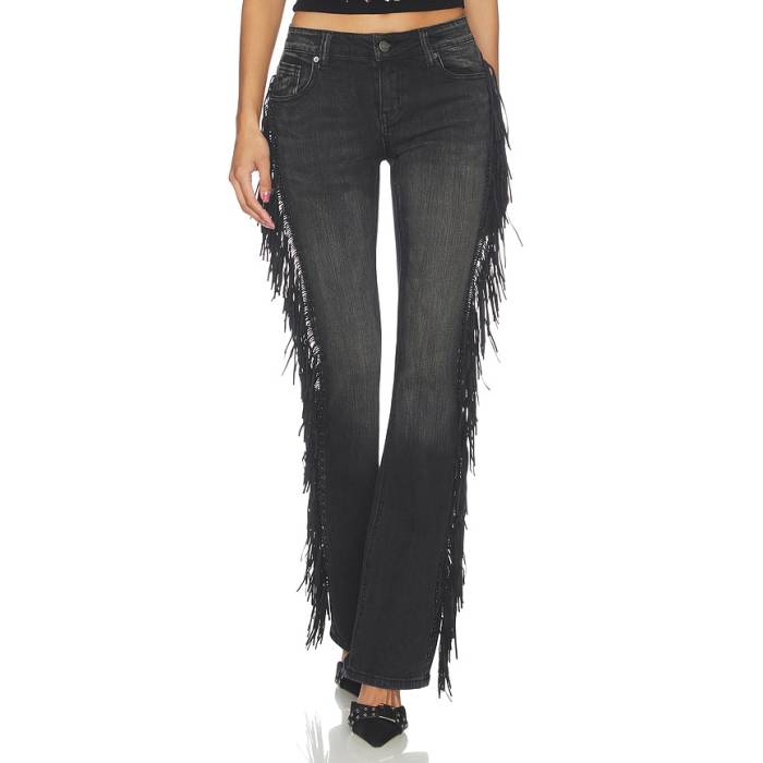 ジェイディッドロンドン Jaded London 【 Fringe Bootcut Jean Women Black Wash 】 レディース 黒色 ブラック|スニケス