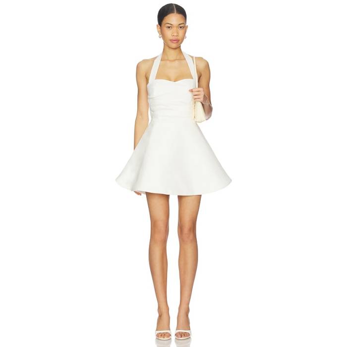バル点点 Bardot 【 Sabine Halter Mini Dress Women Orchid White 】 お召しもの レディース 白いこと 白いこと
