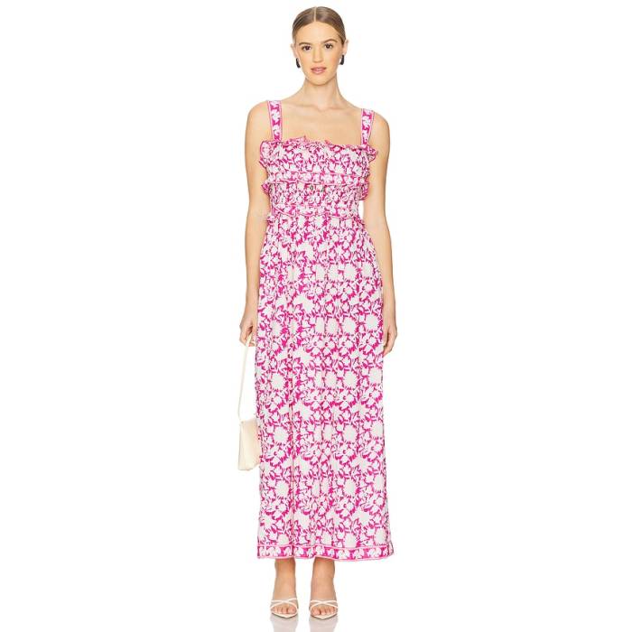 Saylor 【 Denise Dress Women Pink \u0026Amp; White 】 お召しもの レディース pink サクラ色 白いこと 白いこと