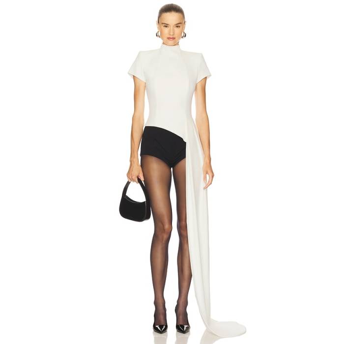 Nadine Merabi 【 Top With Drape Women White 】 レディース 白いこと 白いこと