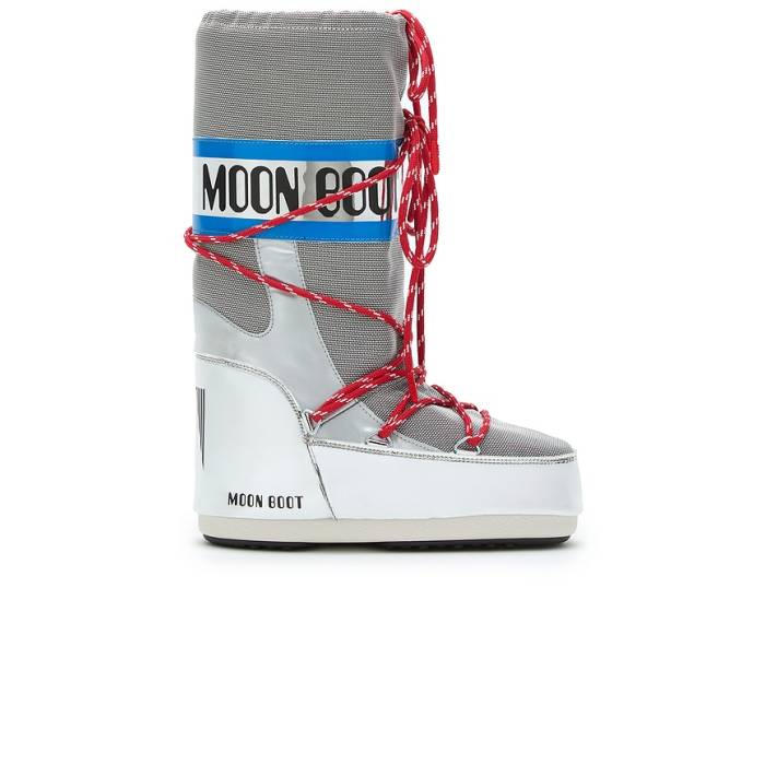 お月さまブーツ Moon Boot 【 Kids Icon Space Racing Boot Girls Silver, Blue, \u0026Amp; Red 】 アイコン ブーツ お坊っちゃん キッズ Red 赤・赤いこと