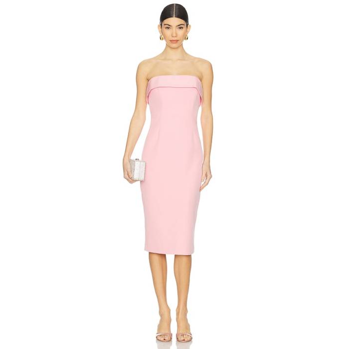 バル一点 Bardot 【 Georgia Dress Women Light Pink 】 ジョージア 御召しもの レディース pink さくら色