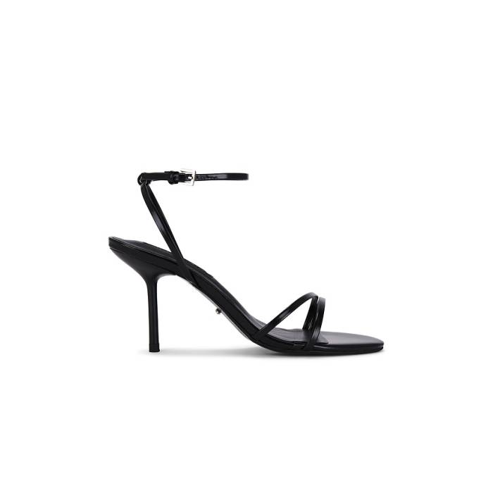 トニービアンコ Tony Bianco 【 Mariah Sandal Women Black Hi Shine 】 レディース 黒いこと 黒いこと