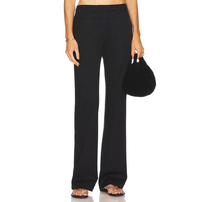 St. Agni 【 90S Splice Panelled Pants Women Black 】 レディース 黒いこと 黒いこと