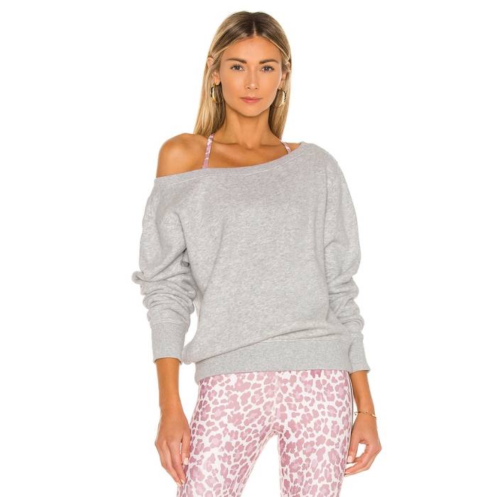 スピリチュアルギャングスター Spiritual Gangster 【 Vida Off Shoulder Sweatshirt Women Heather Ash 】 汗水 調教師 レディース heather ギョリュウモドキ