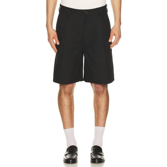 オベイ Obey 【 Dean Pleated Short Men Black 】 メンズ 黒いこと 黒いこと