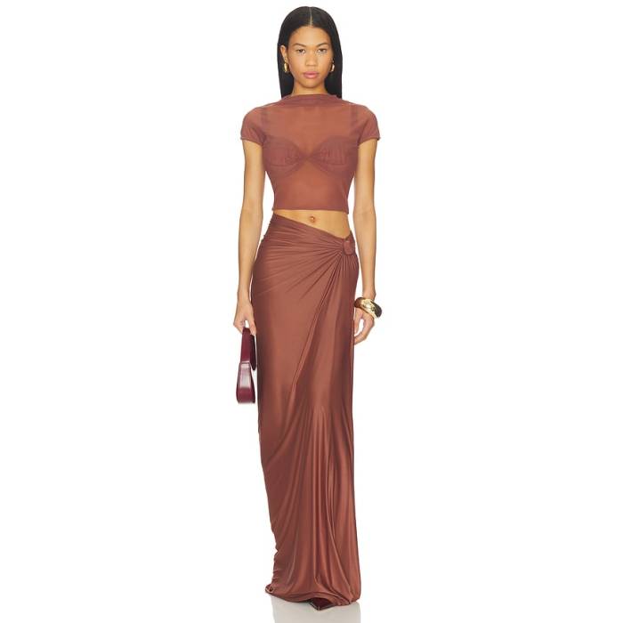 Deme By Gabriella 【 Dove Dress Women Mocha 】 お召しもの レディース