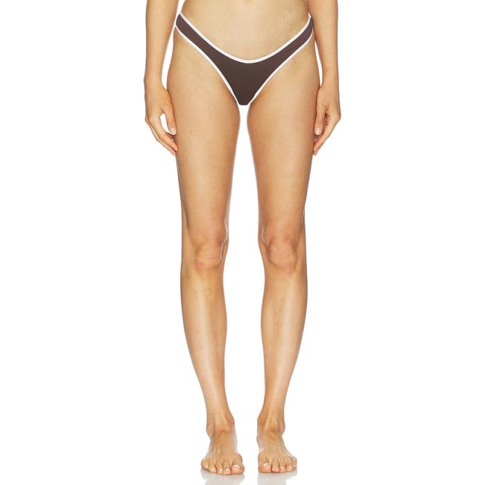 シーフォリー Seafolly 【 Beach Bound Scoop High Cut Bikini Bottom Women Dark Chocolate 】 ハイ ズボン ボトムス レディース|スニケス