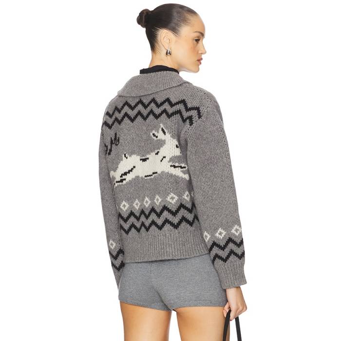 Damson Madder 【 Cecily Cardigan Women Grey 】 ジレー レディース 薄墨色 薄墨色