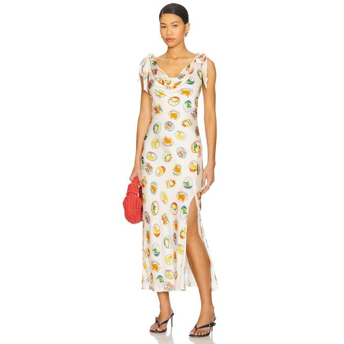 Astr The Label 【 Allexina Dress Women Ivory Fruit Cocktail 】 お召しもの レディース 象牙色