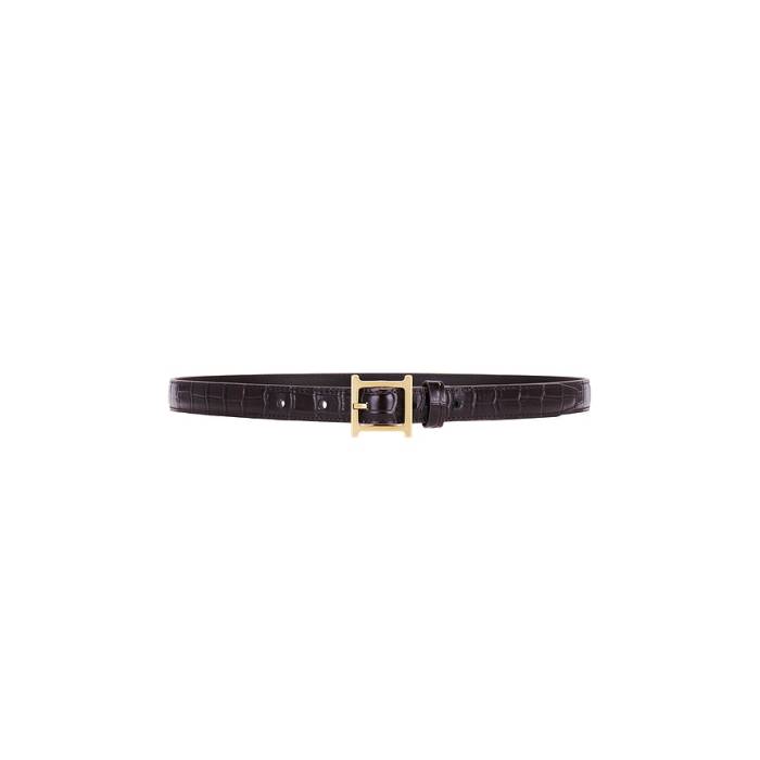 Helsa 【 Logo Mini Waist Belt Women Brown Croco 】 ロゴ ベルト レディース 茶色 ブラウン｜スニケス
