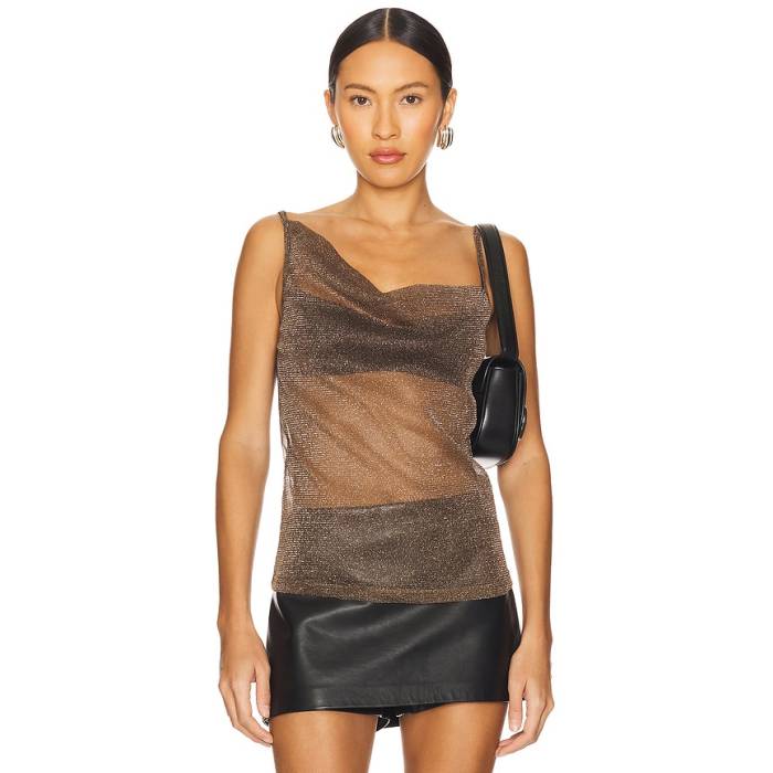 By.dyln 【 Mariah Top Women Brown 】 レディース 赤銅色 赤銅色 タンクトップ-トップス-レディースファッション