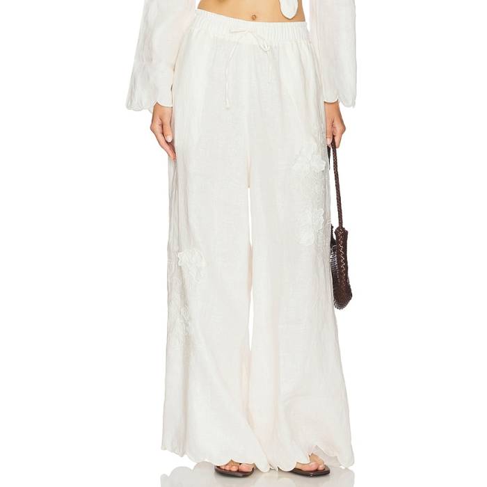 Agua Bendita 【 X Revolve Emilie Pant Women Ivory 】 ズボン下 レディース 象牙色