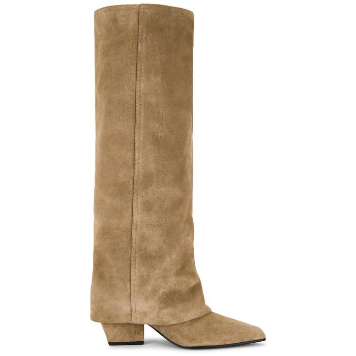 光の都市 一つ星の州 Paris Texas 【 Jane Fold Over Boot 60 Women Taupe 】 ブーツ レディース