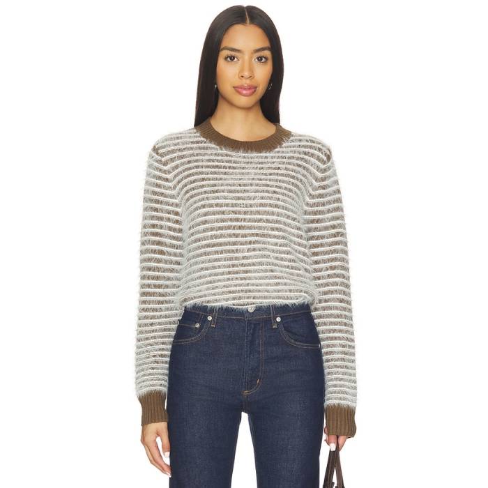 Line \u0026 Dot 【 Lyon Sweater Women Olive 】 調教師 レディース olive オリーブ その他-トップス-レディースファッション