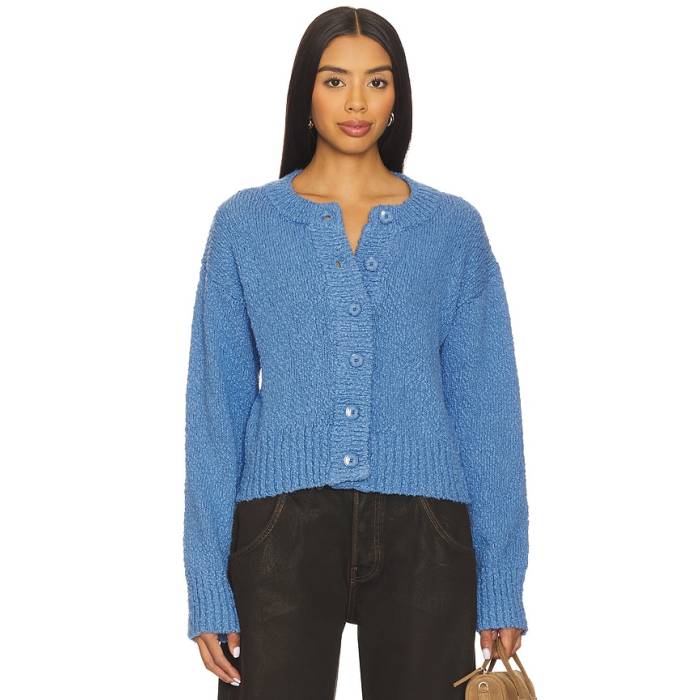 Sovere 【 Allure Cardigan Women Blue 】 ジレー レディース 青味 青み