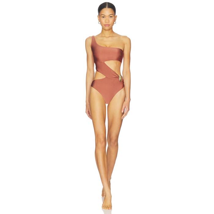 Patbo 【 X Camila Coelho Golden Lune Bodysuit Women Copper 】 上半身背広 レディース 銅色 コッパー
