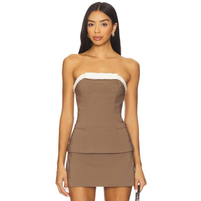 Majorelle 【 Serena Top Women Brown &Amp; Ivory 】 レディース 茶色 ブラウン アイボリー｜スニケス