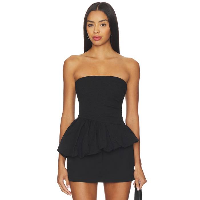 Bec + Bridge 【 Rowena Strapless Top Women Black 】 レディース 黒いこと 黒いこと