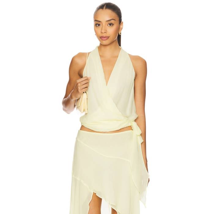 Bec + Bridge 【 Celeyse Halter Top Women Ice Yellow 】 レディース yellow 黄味がかった・黄色