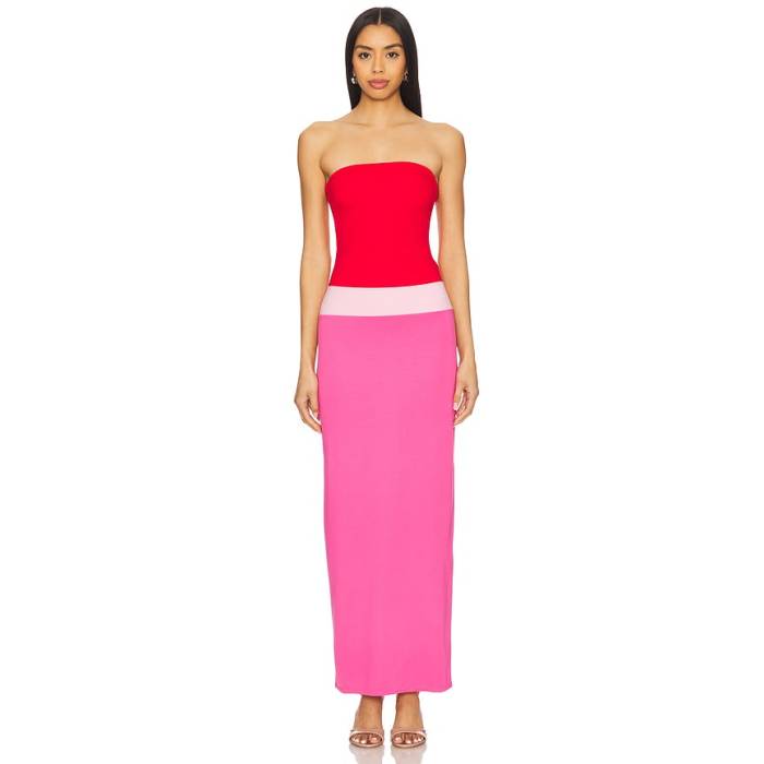 Lovers And Friends 【 Penny Maxi Dress Women Pink Multi 】 ペニー 御召しもの レディース pink さくら色