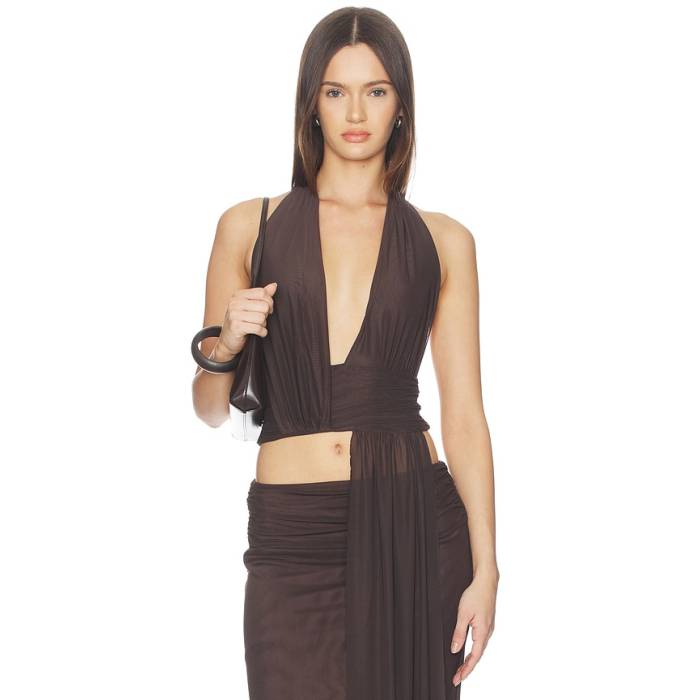 Bec + Bridge 【 Eva Drape Top Women Dark Chocolate 】 レディース