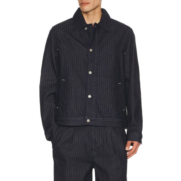 スコッチアンドソーダ Scotch \u0026 Soda 【 Western Detail Trucker Jacket Men Navy 】 ウェスタン トラッカー Jacket 上衣 メンズ 紺色 米国海軍