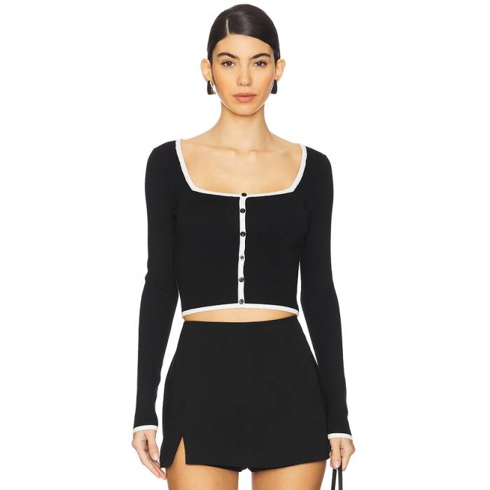 All The Ways 【 Deanna Cardigan Women White &Amp; Black 】 カーディガン レディース 白色 ホワイト 黒色 ブラック｜スニケス