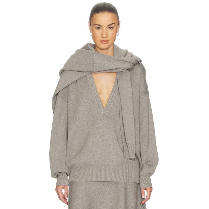 Helsa 【 Xanthe Sweater Women Light Grey 】 調教師 レディース 薄墨色 薄墨色