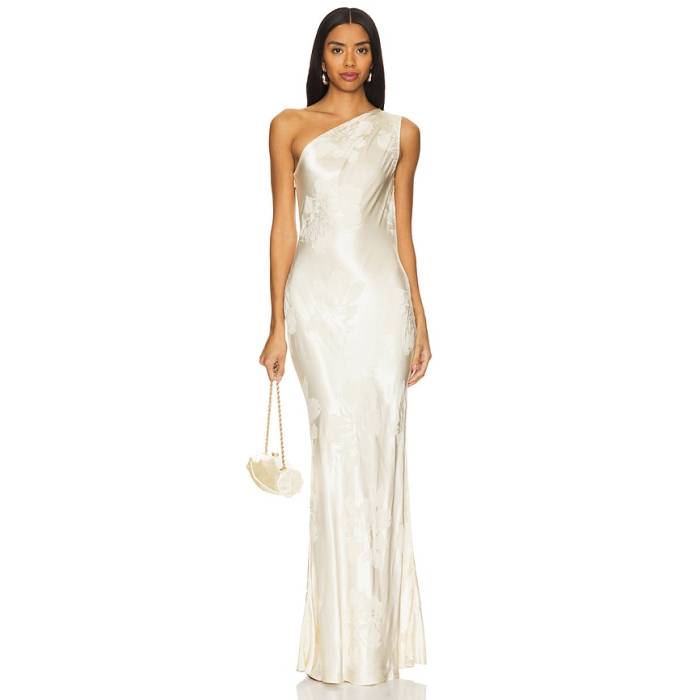 House Of Harlow 1960 【 X Revolve Zhuri Maxi Dress Women Ivory 】 お召しもの レディース 象牙色 レディースファッション-ドレス