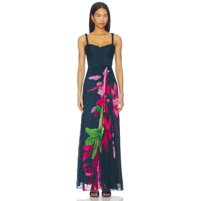 Amur 【 Drea Pleated Gown Women River Lily Stream 】 レディース