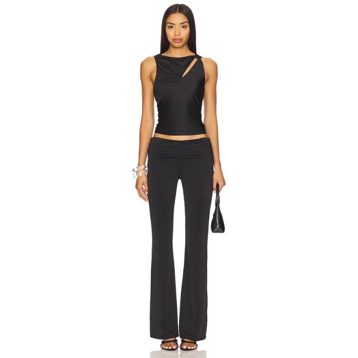Superdown 【 Casi Pant Set Women Black 】 ズボン下 レディース 黒いこと 黒いこと