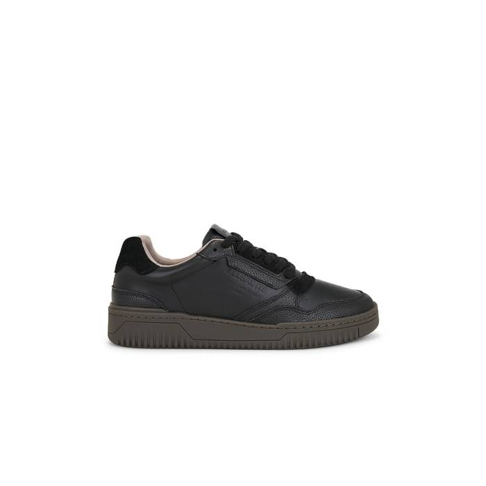 オールセインツ Allsaints 【 Regan Low Top Men Black \u0026Amp; Gum 】 メンズ 黒いこと 黒いこと