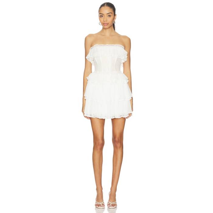 Elliatt 【 Evelin Mini Dress Women White 】 ドレス レディース 白色 ホワイト｜スニケス