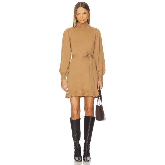 ページ Paige 【 Julita Dress Women Camel 】 御召しもの レディース camel 駱駝