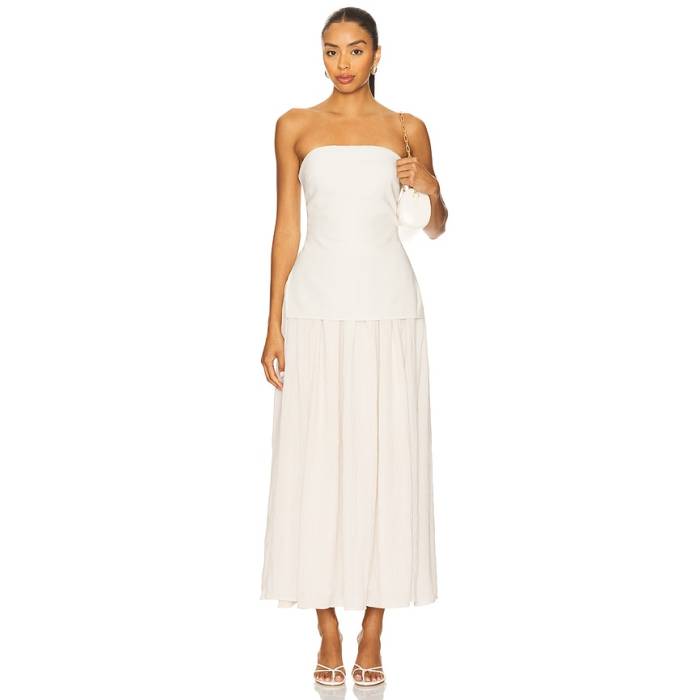 Lovers And Friends 【 Esther Maxi Dress Women Ivory 】 お召しもの レディース 象牙色