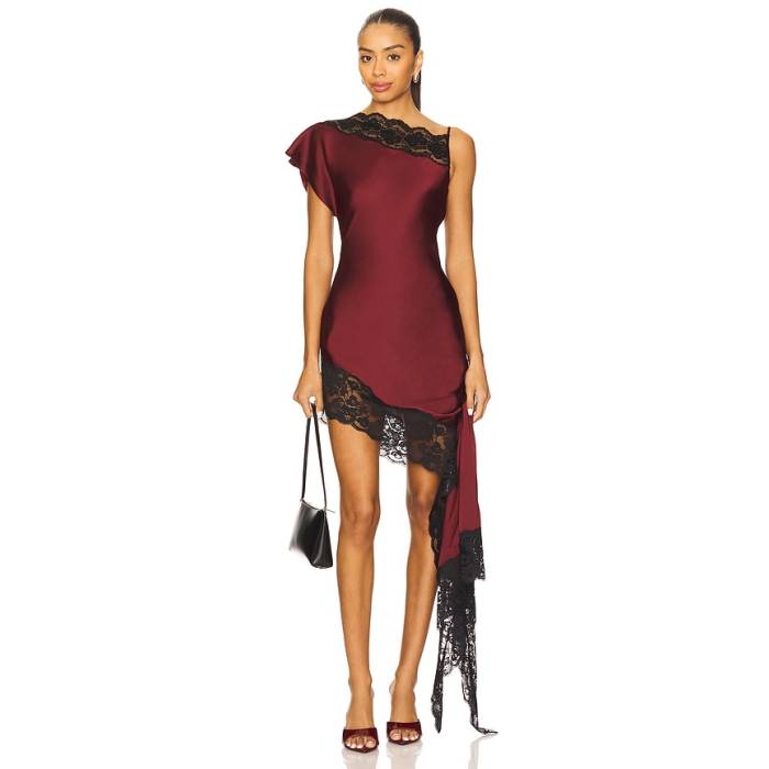 Lovers And Friends 【 Nataliya Mini Dress Women Oxblood 】 ドレス レディース 赤・オックスブラッド｜スニケス
