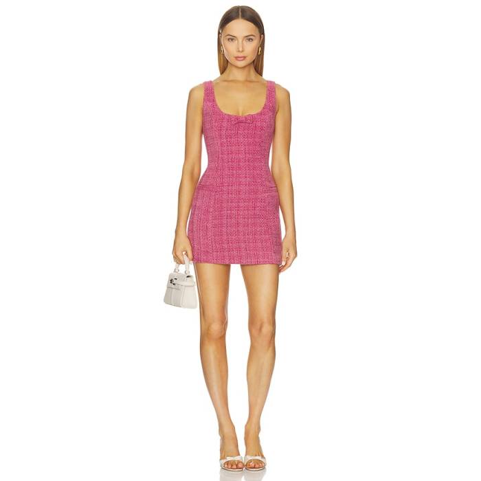 Lovers And Friends 【 Llily Tweed Mini Dress Women Raspberry 】 ドレス レディース｜スニケス
