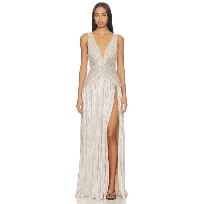 Lovers And Friends 【 Nikoletta Gown Women Metallic Champagne 】 レディース