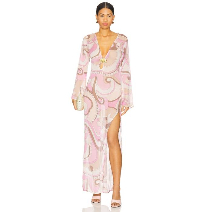 Cin Cin 【 Hotline Orchid Maxi Dress Women Antibes 】 お召しもの レディース