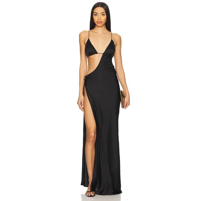 Cin Cin 【 Villa Butterfly Maxi Dress Women Black 】 お召しもの レディース 黒いこと 黒いこと