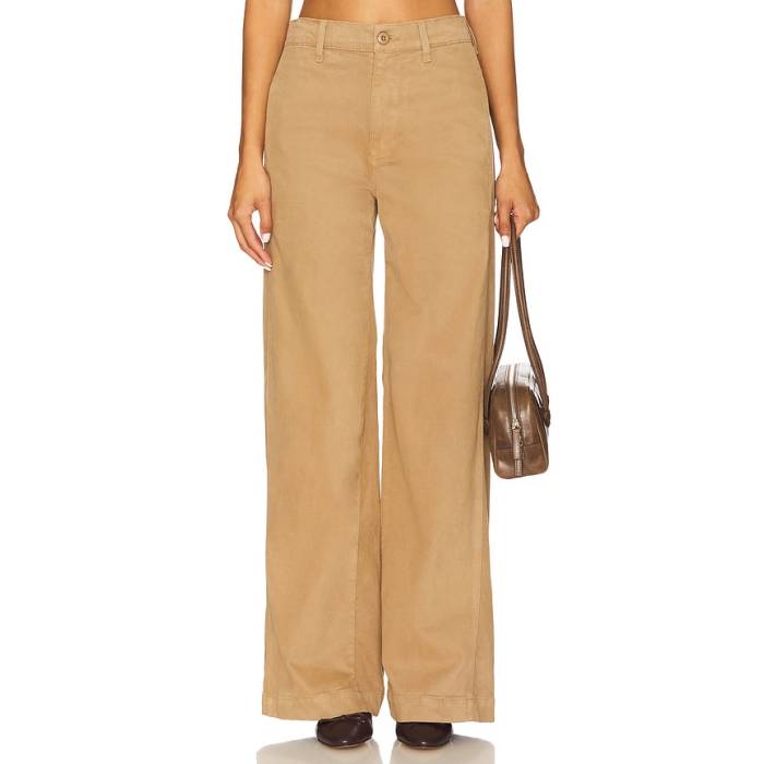 Amo Denim 【 Maddi Trouser Women Sand 】 レディース 砂色・真砂