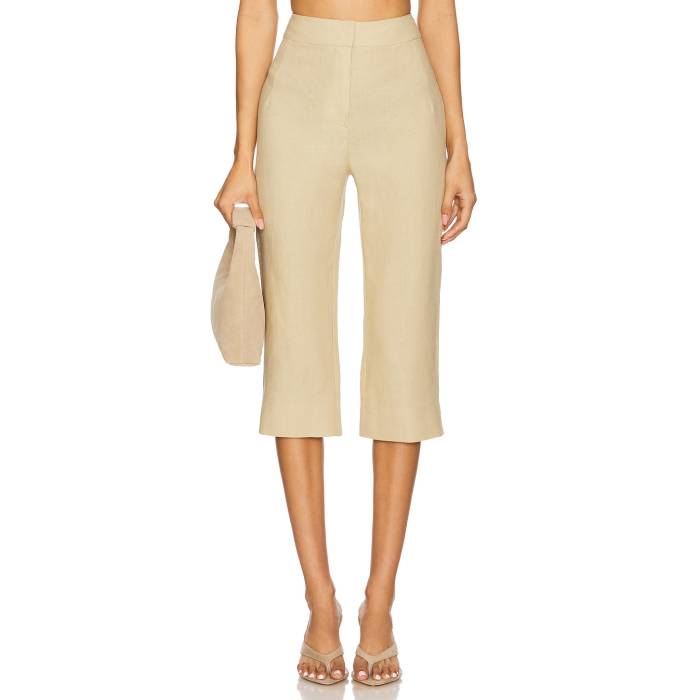 Selmacilek 【 Capri Pant Women Beige 】 ズボン下 レディース ベージュ